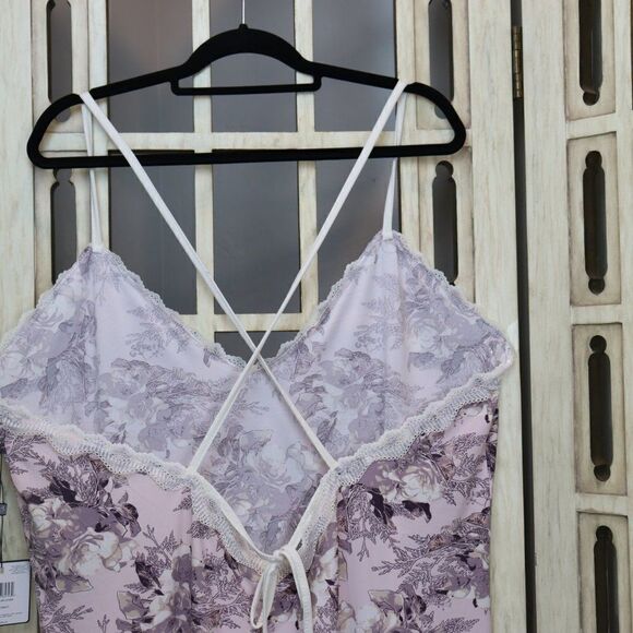 Laundry by Shelli Segal Pink Floral Gown Cami 3X - Picture 3 of 6